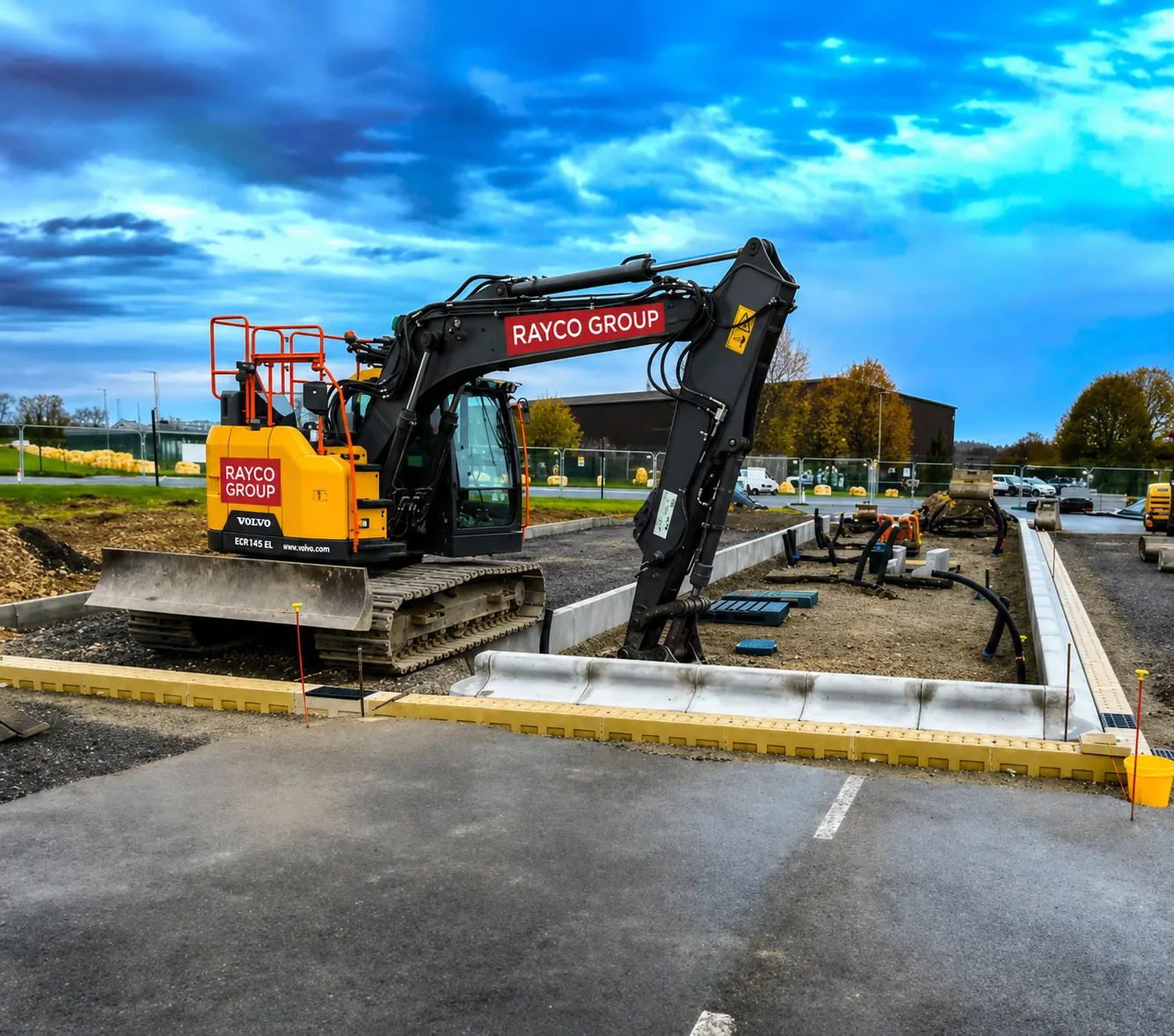 Rayco Civils groundworks and excavation on a construction site near Arklow, Co. Wicklow
